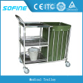 SF-HJ4030 hospital use stainless steel trolley cart